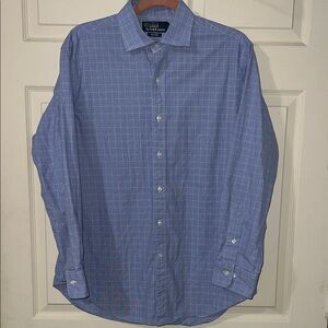 Polo Ralph Lauren Men's Blue Checkered Button Down Shirt
